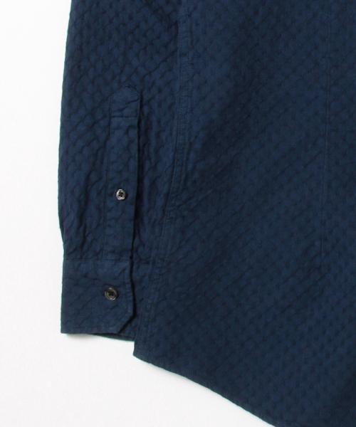 B:MING by BEAMS（ビーミングバイビームス）の「ビーミング by ビームス / ライスドビーバンドシャツ（シャツ/ブラウス・メンズ・ホワイト/ネイビー・MEDIUM/LARGE/SMALL）」の14枚目の写真