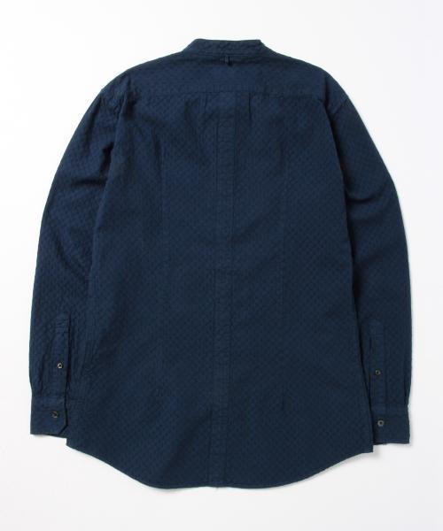 B:MING by BEAMS（ビーミングバイビームス）の「ビーミング by ビームス / ライスドビーバンドシャツ（シャツ/ブラウス・メンズ・ホワイト/ネイビー・MEDIUM/LARGE/SMALL）」の9枚目の写真