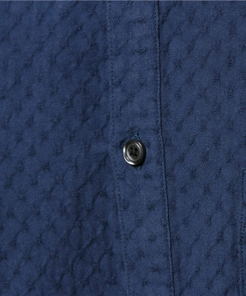 B:MING by BEAMS（ビーミングバイビームス）の「ビーミング by ビームス / ライスドビーバンドシャツ（シャツ/ブラウス・メンズ・ホワイト/ネイビー・MEDIUM/LARGE/SMALL）」の3枚目の写真