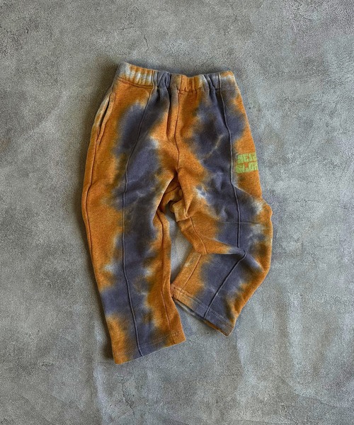 BIG FIELD（ビッグフィールド）の「タイダイスウェットパンツ（スウェットパンツ・キッズ・ピンク/チャコール/ブルー・90/100/110/120/130/140/150）」の2枚目の写真