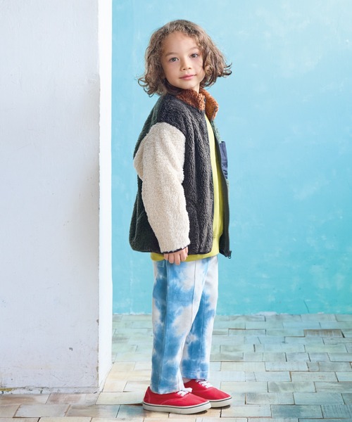 BIG FIELD（ビッグフィールド）の「タイダイスウェットパンツ（スウェットパンツ・キッズ・ピンク/チャコール/ブルー・90/100/110/120/130/140/150）」の6枚目の写真