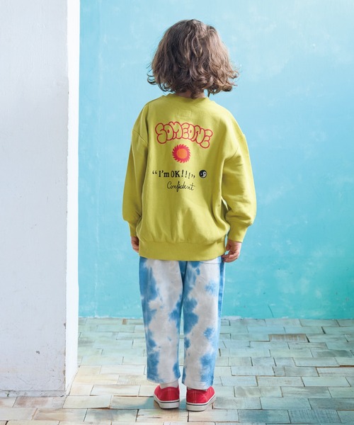 BIG FIELD（ビッグフィールド）の「タイダイスウェットパンツ（スウェットパンツ・キッズ・ピンク/チャコール/ブルー・90/100/110/120/130/140/150）」の8枚目の写真