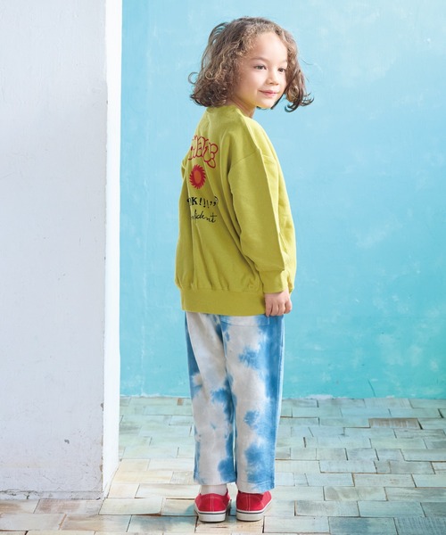 BIG FIELD（ビッグフィールド）の「タイダイスウェットパンツ（スウェットパンツ・キッズ・ピンク/チャコール/ブルー・90/100/110/120/130/140/150）」の9枚目の写真