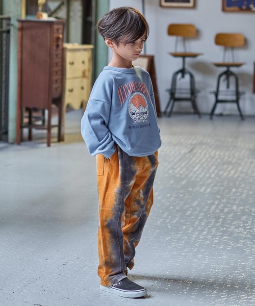 BIG FIELD（ビッグフィールド）の「タイダイスウェットパンツ（スウェットパンツ・キッズ・ピンク/チャコール/ブルー・90/100/110/120/130/140/150）」の19枚目の写真