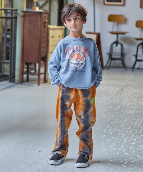 BIG FIELD（ビッグフィールド）の「タイダイスウェットパンツ（スウェットパンツ・キッズ・ピンク/チャコール/ブルー・90/100/110/120/130/140/150）」の20枚目の写真