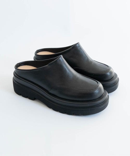 Fabby fabby（ファビィーファビィー）の「チャンキーヒールクロッグサンダル（サンダル・レディース・ブラック・SMALL/MEDIUM/LARGE）」の15枚目の写真