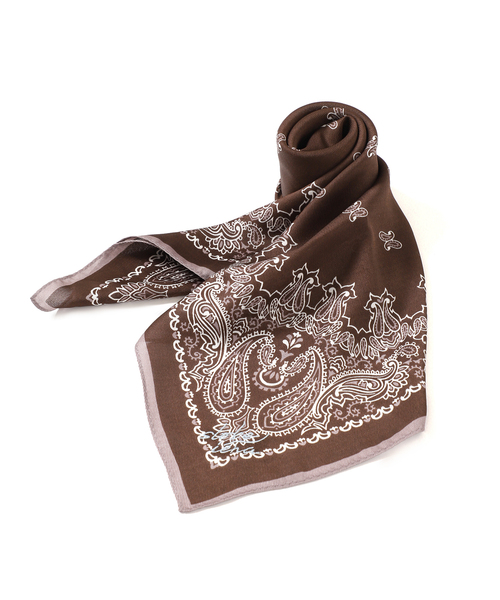 SLOBE IENA（スローブイエナ）の「SLOBE 大判スカーフ（バンダナ/スカーフ・レディース・イエロー/レッド/ブラウン・FREE）」の15枚目の写真