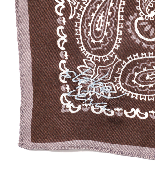 SLOBE IENA（スローブイエナ）の「SLOBE 大判スカーフ（バンダナ/スカーフ・レディース・イエロー/レッド/ブラウン・FREE）」の16枚目の写真