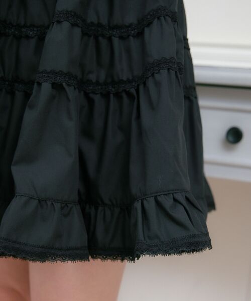 ems excite（エムズエキサイト）の「【新色追加】ティアードミニSK（スカート・レディース・オフホワイト/ブラック/キャメル・FREE）」の12枚目の写真