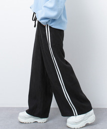 RiCO SUCRE（リコシュクレ）の「サイドラインワイドパンツ（その他パンツ・キッズ）」