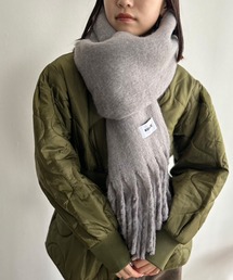 Kotoe（コトエ）の「【UNISEX】 10色展開 カラーボリュームマフラー フリンジ 無地（マフラー・メンズ・グレー系）」