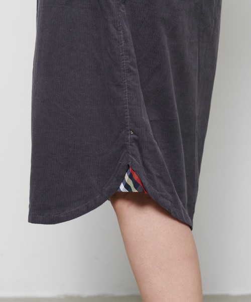 Arnold Palmer（アーノルドパーマー）の「21Wコーデュロイ シャツワンピース（シャツワンピース・レディース・チャコールグレー/ブラウン/ライトベージュ・L/M/S）」の16枚目の写真