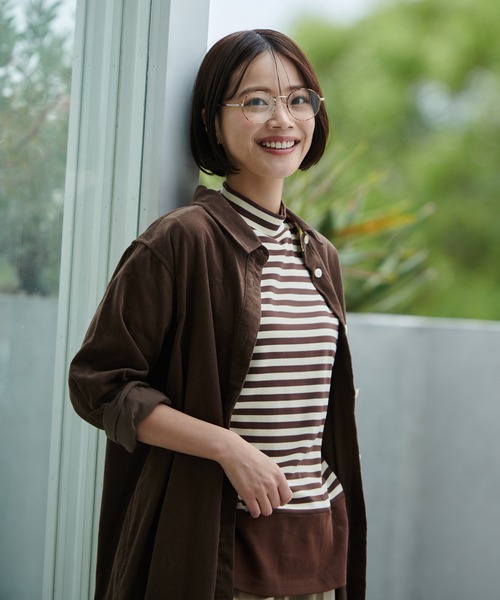 Arnold Palmer（アーノルドパーマー）の「21Wコーデュロイ シャツワンピース（シャツワンピース・レディース・チャコールグレー/ブラウン/ライトベージュ・L/M/S）」の12枚目の写真