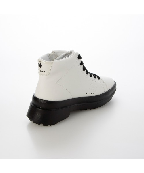 le coq sportif(ルコックスポルティフ)の「【レイン対応】サイドジッパーレースアップブーツ(ラ ローラン RG)(ブーツ・レディース・ブラック/ホワイト系その他2・L/LL/M)」の7枚目の写真