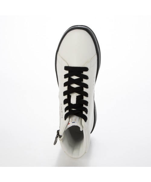le coq sportif(ルコックスポルティフ)の「【レイン対応】サイドジッパーレースアップブーツ(ラ ローラン RG)(ブーツ・レディース・ブラック/ホワイト系その他2・L/LL/M)」の8枚目の写真