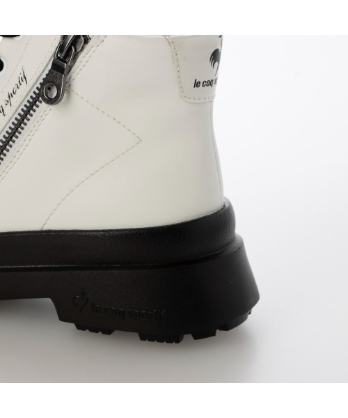 le coq sportif(ルコックスポルティフ)の「【レイン対応】サイドジッパーレースアップブーツ(ラ ローラン RG)(ブーツ・レディース・ブラック/ホワイト系その他2・L/LL/M)」の10枚目の写真