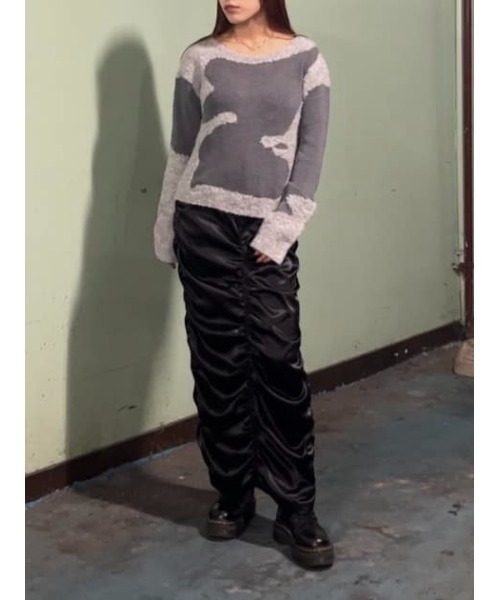 LAGUA GEM（ラグアジェム）の「LUSTER  ロングスカート（スカート・レディース・ブラック/グレー・X-SMALL/MEDIUM/SMALL）」の21枚目の写真