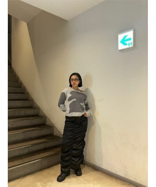 LAGUA GEM（ラグアジェム）の「LUSTER  ロングスカート（スカート・レディース・ブラック/グレー・X-SMALL/MEDIUM/SMALL）」の22枚目の写真
