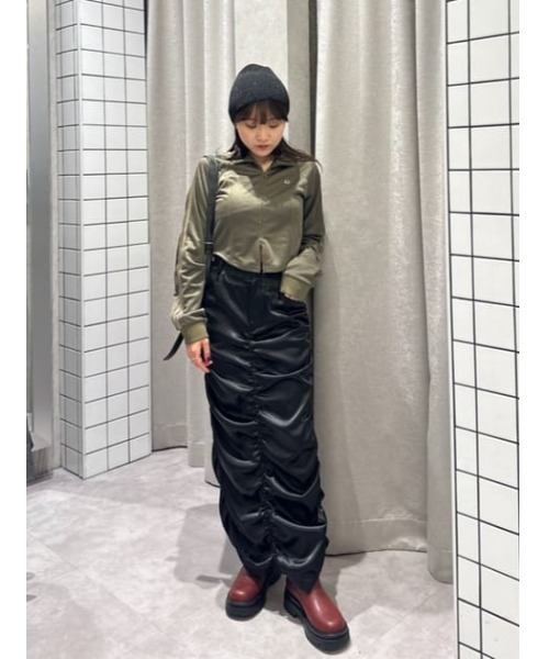 LAGUA GEM（ラグアジェム）の「LUSTER  ロングスカート（スカート・レディース・ブラック/グレー・X-SMALL/MEDIUM/SMALL）」の14枚目の写真