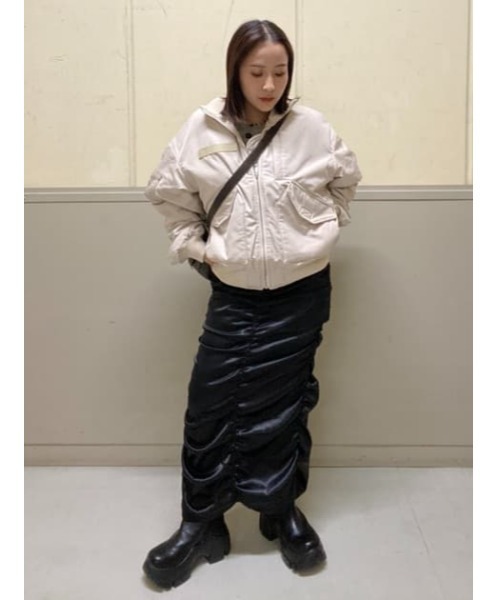 LAGUA GEM（ラグアジェム）の「LUSTER  ロングスカート（スカート・レディース・ブラック/グレー・X-SMALL/MEDIUM/SMALL）」の19枚目の写真