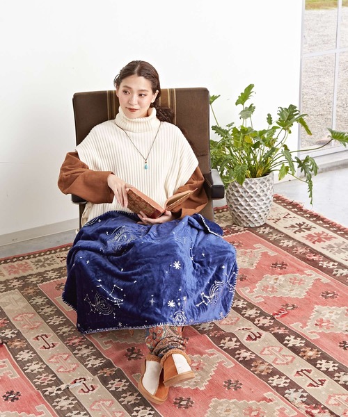 チャイハネ(チャイハネ)の「【チャイハネ】NOMADY 夜空ブランケットS(ブランケット・レディース・グレー/ネイビー・FREE)」の12枚目の写真