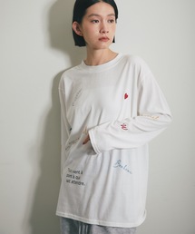 マルチロゴプリントロングTシャツ