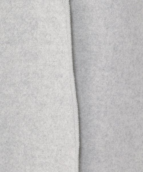 studio CLIP（スタディオクリップ）の「ニードルパンチフーディコート[プチ・プラスサイズあり]（ノーカラーコート・レディース・ライトグレー/ライトブルー/ベージュ・FREE/PF/ﾌﾘｰ(L)）」の6枚目の写真