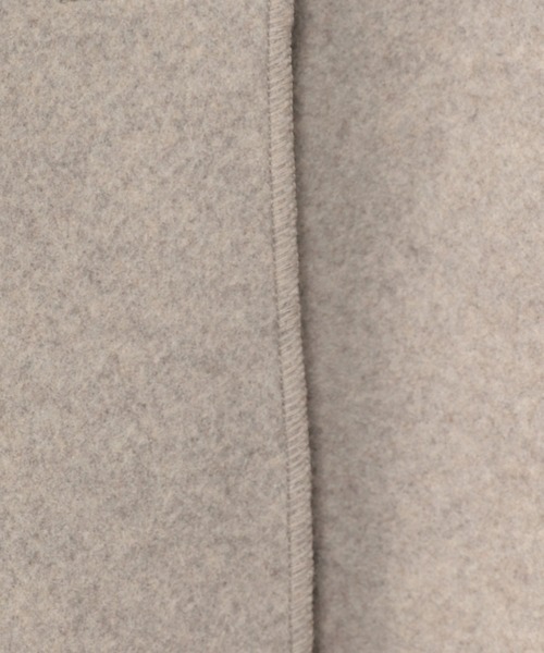 studio CLIP（スタディオクリップ）の「ニードルパンチフーディコート[プチ・プラスサイズあり]（ノーカラーコート・レディース・ライトグレー/ライトブルー/ベージュ・FREE/PF/ﾌﾘｰ(L)）」の7枚目の写真