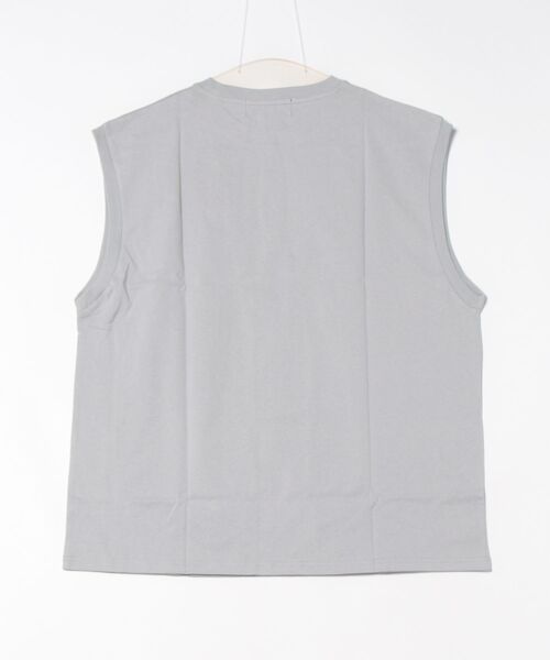 KANGOL(カンゴール)の「【KANGOL】ワンポイント刺繍タンクトップ(Tシャツ/カットソー・メンズ・グレー/ホワイト/グリーン・LARGE/MEDIUM)」の4枚目の写真