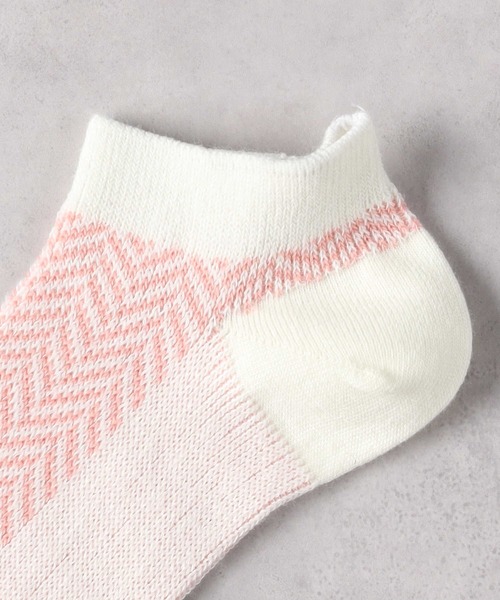 Right-on(ライトオン)の「【BASIC SOCKS】へリンボン柄ソックス(ソックス/靴下・レディース・ピンク/ネイビー・フリー)」の6枚目の写真