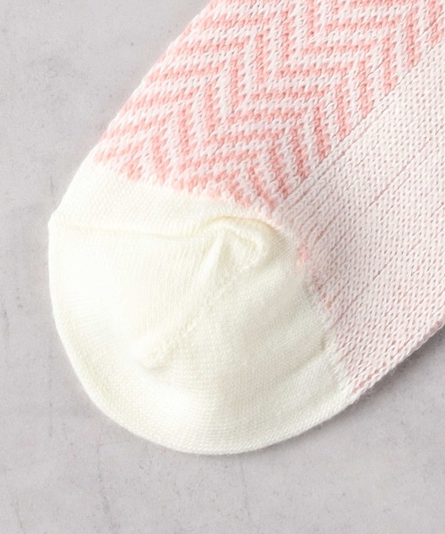 Right-on(ライトオン)の「【BASIC SOCKS】へリンボン柄ソックス(ソックス/靴下・レディース・ピンク/ネイビー・フリー)」の7枚目の写真