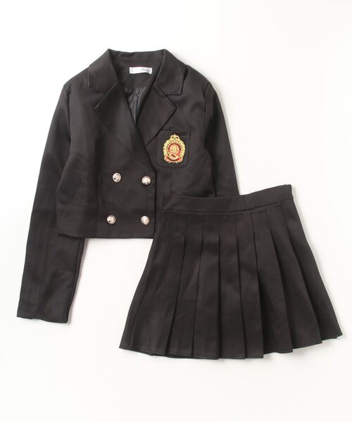 gossip!ロサンゼルス(ゴシップロサンゼルス)の「テーラージャケット プリーツミニスカート セットアップ(セットアップ・レディース・ブラック/ベージュ・L/M)」の16枚目の写真