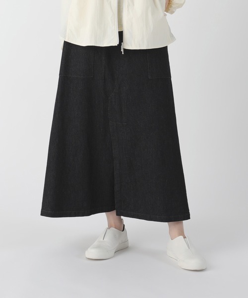 Plantation（プランテーション）の「BIZEN KIRAデニム / スカート / (O)（スカート・レディース・ネイビー/オフホワイト・M size）」の9枚目の写真