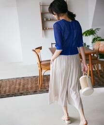 ギャザーライトデシン パンツ