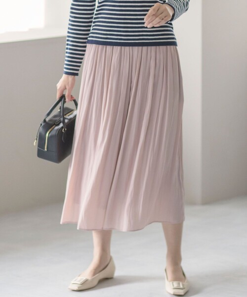 組曲(クミキョク)の「ギャザーライトデシン パンツ(その他パンツ・レディース・アイボリー系/ピンク系9/ベージュ系/ブラック系・3/2/1)」の4枚目の写真