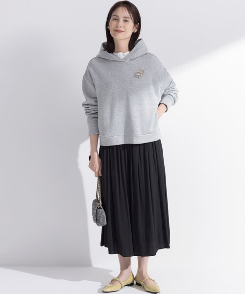 組曲(クミキョク)の「ギャザーライトデシン パンツ(その他パンツ・レディース・アイボリー系/ピンク系9/ベージュ系/ブラック系・3/2/1)」の10枚目の写真