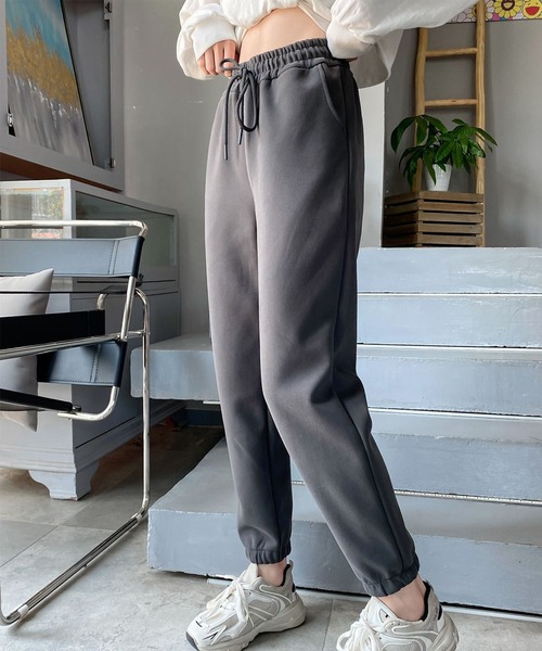 aimoha（アイモハ）の「ジョガーパンツ（スウェットパンツ・レディース・ピンク/ライトグリーン/グリーン/杢グレー/ライトベージュ/チョコ/ダークグレー/ブラック・SMALL/MEDIUM/LARGE/X-LARGE/XX-LARGE）」の11枚目の写真