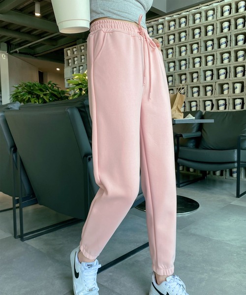 aimoha（アイモハ）の「ジョガーパンツ（スウェットパンツ・レディース・ピンク/ライトグリーン/グリーン/杢グレー/ライトベージュ/チョコ/ダークグレー/ブラック・SMALL/MEDIUM/LARGE/X-LARGE/XX-LARGE）」の14枚目の写真