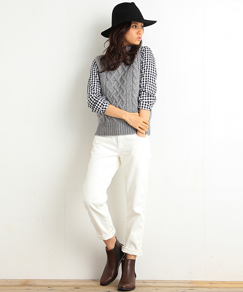 B:MING by BEAMS(ビーミングバイビームス)の「<InRed12月号掲載><VERY11月号掲載>Lee / コーデュロイパンツ(その他パンツ・レディース・ホワイト/グレー・MEDIUM/X-SMALL/SMALL)」の20枚目の写真