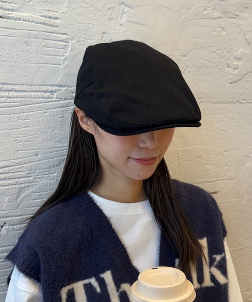 CIAOPANIC TYPY（チャオパニックティピー）の「【UNISEX】ハンチング帽（ハンチング/ベレー帽・メンズ・ブラック/ベージュ・ONE SIZE）」の3枚目の写真