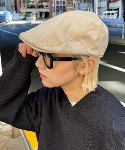 CIAOPANIC TYPY（チャオパニックティピー）の「【UNISEX】ハンチング帽（ハンチング/ベレー帽・メンズ・ブラック/ベージュ・ONE SIZE）」の9枚目の写真