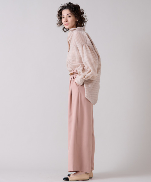 Liesse(リエス)の「3タックワイドパンツ(その他パンツ・レディース・ピンクベージュ/ブラック/グレイッシュベージュ・2/3)」の14枚目の写真