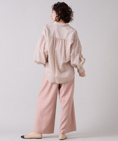 Liesse(リエス)の「3タックワイドパンツ(その他パンツ・レディース・ピンクベージュ/ブラック/グレイッシュベージュ・2/3)」の17枚目の写真