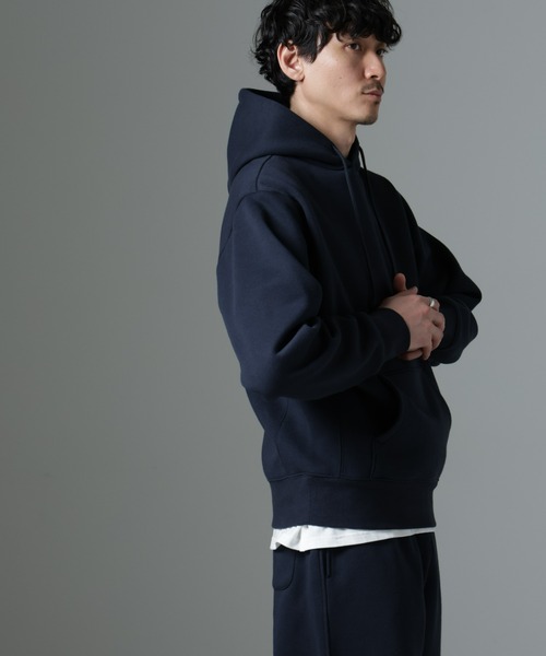 NANO universe（ナノユニバース）の「「NJ/CLUB」裏起毛 ジャージーパーカー（パーカー・メンズ・トップグレー/ネイビー・L/M）」の15枚目の写真