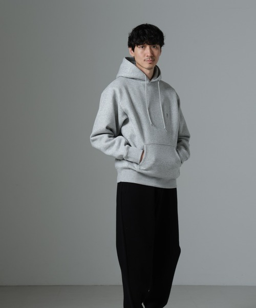 NANO universe（ナノユニバース）の「「NJ/CLUB」裏起毛 ジャージーパーカー（パーカー・メンズ・トップグレー/ネイビー・L/M）」の10枚目の写真