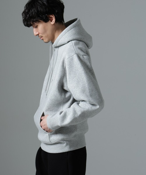 NANO universe（ナノユニバース）の「「NJ/CLUB」裏起毛 ジャージーパーカー（パーカー・メンズ・トップグレー/ネイビー・L/M）」の5枚目の写真