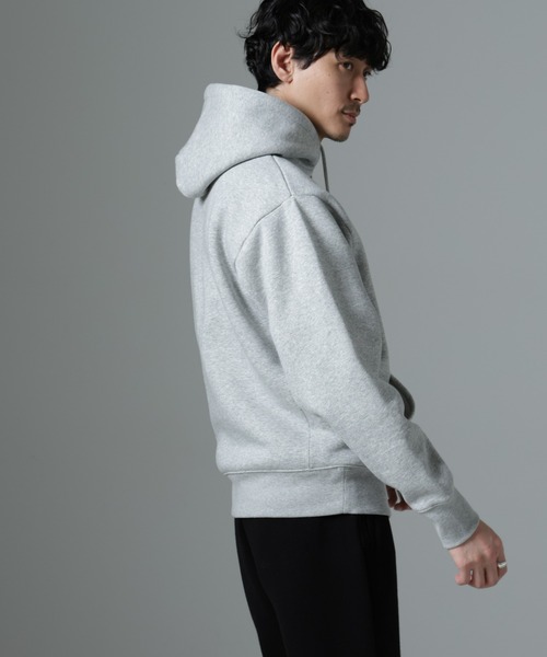 NANO universe（ナノユニバース）の「「NJ/CLUB」裏起毛 ジャージーパーカー（パーカー・メンズ・トップグレー/ネイビー・L/M）」の7枚目の写真
