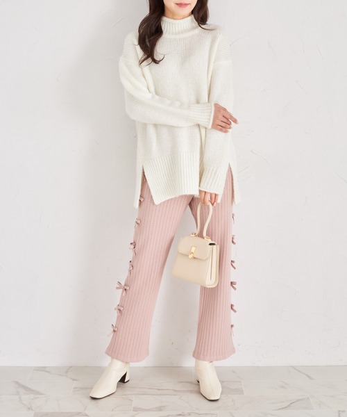サイドリボンニットショートパンツ /Side Ribbon Knit Short