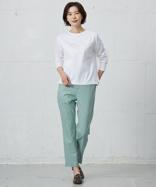 J.PRESS Ladies(J.プレス レディス)の「【セットアップ対応・洗える】セルロースリネンストレッチ テーパード パンツ(その他パンツ・レディース・ネイビー系/ベージュ系/ライトグレー系/グレー系/ライトグリーン系・S/XS/XXS)」の15枚目の写真