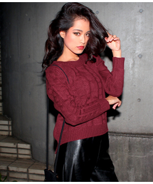 ANAP | ケーブルクロップドニット(ニット/セーター)